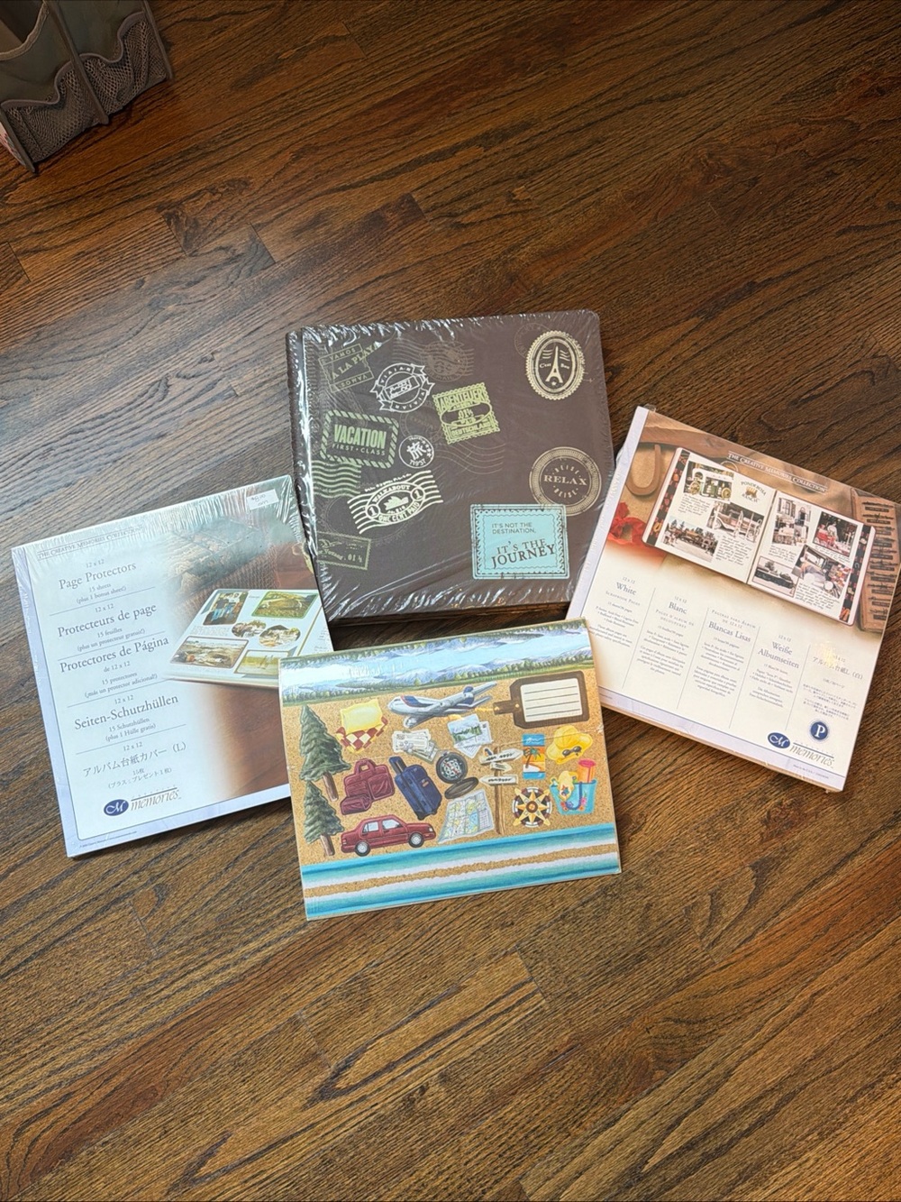 Creative memories Travel-Themed Brown Photo Album with extras All new